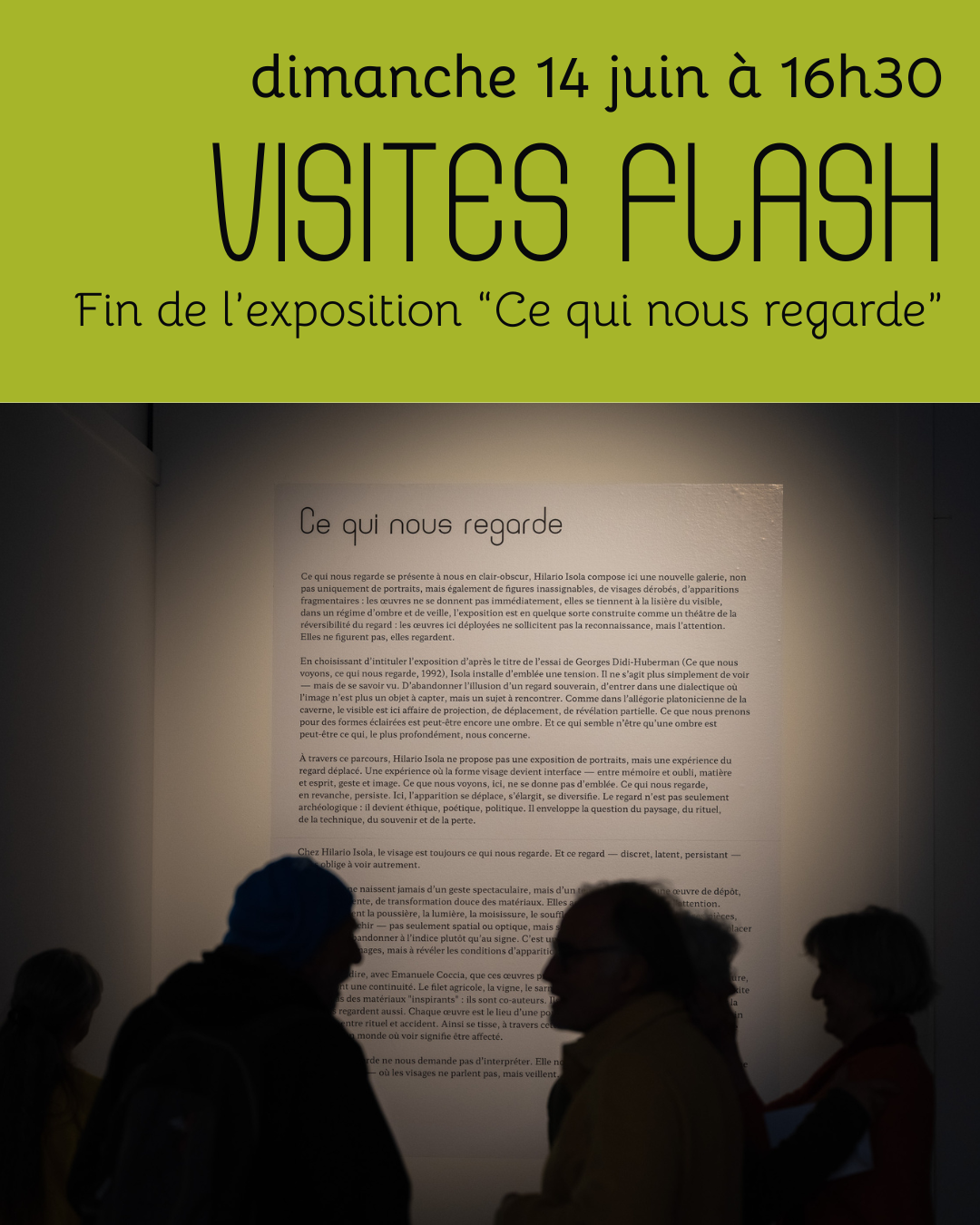 Visuel des visites flash